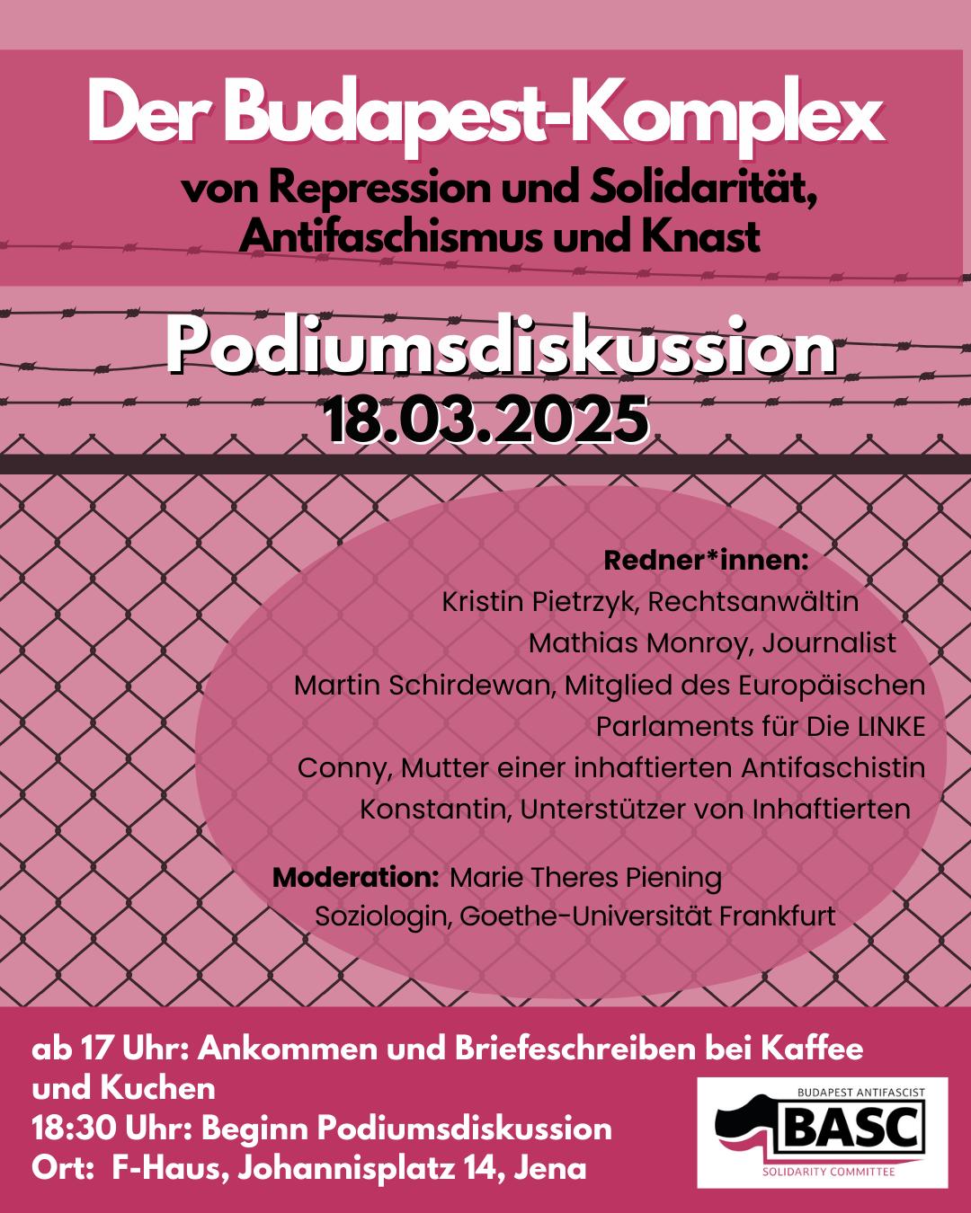 Große Solidaritätsveranstaltung mit Podiumsdiskussion